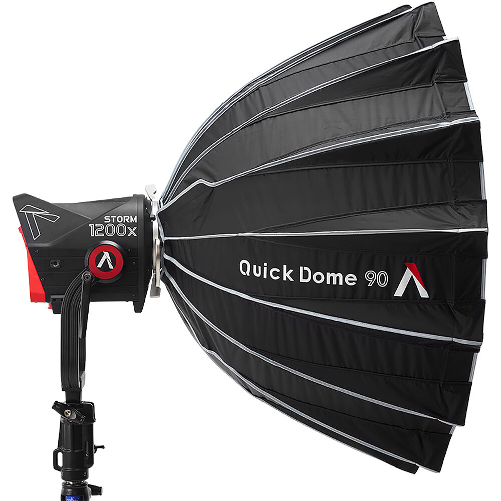 Aputure Quick Dome 90 Bowens softbox with 16-rod quick-release frame and grid