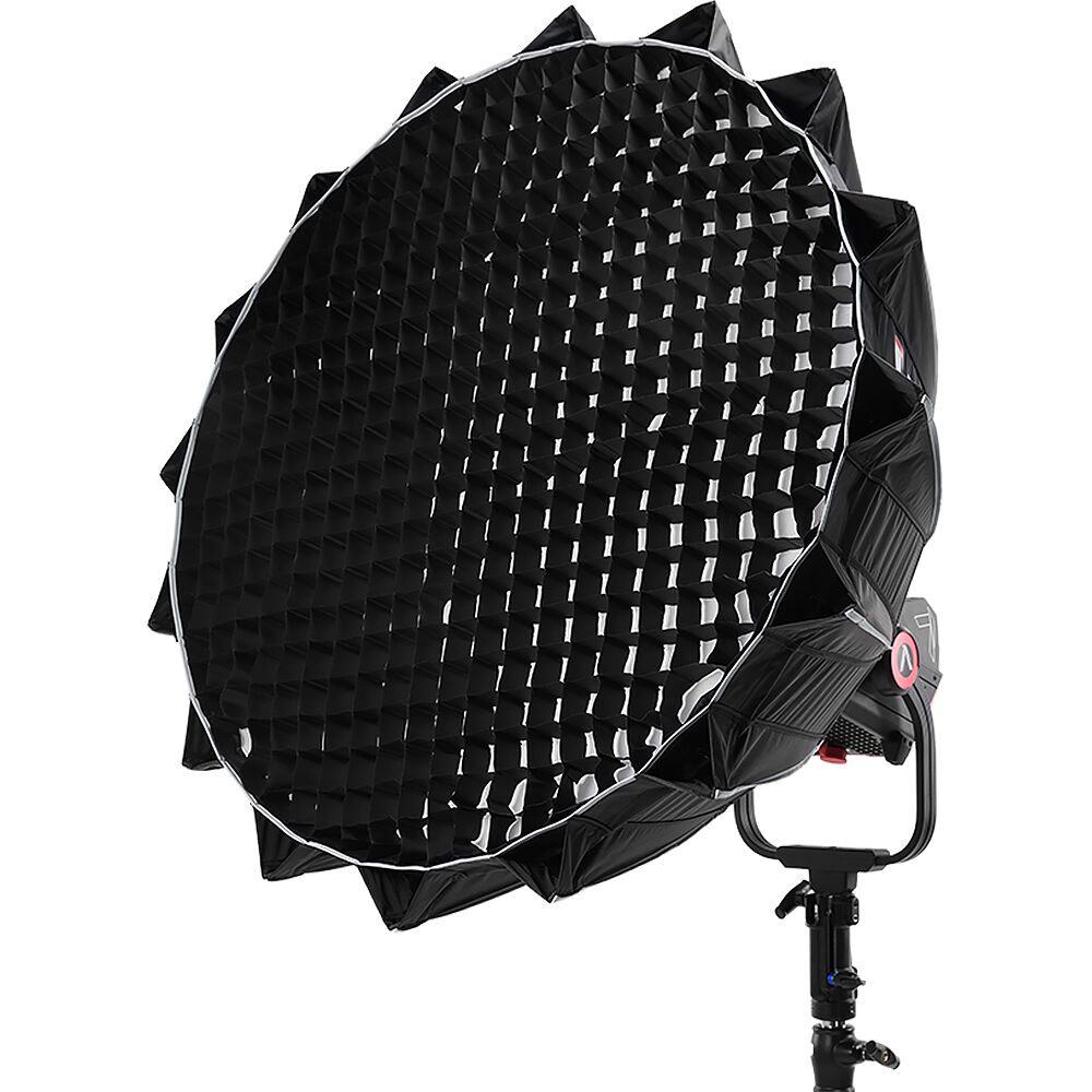 Aputure Quick Dome 90 Bowens softbox with 16-rod quick-release frame and grid