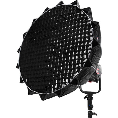 Aputure Quick Dome 90 Bowens softbox with 16-rod quick-release frame and grid