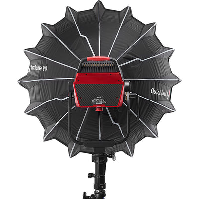 Aputure Quick Dome 90 Bowens softbox with 16-rod quick-release frame and grid