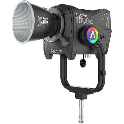 Aputure STORM 1000c LED light with ProLock Bowens mount and control box