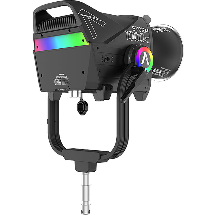 Aputure STORM 1000c LED light with ProLock Bowens mount and control box