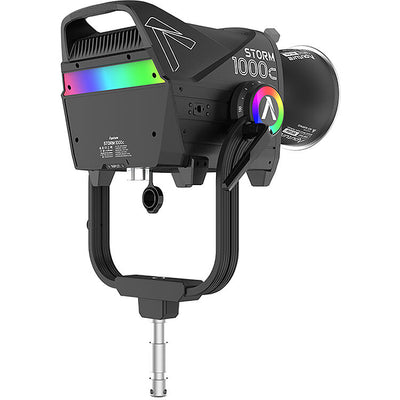 Aputure STORM 1000c LED light with ProLock Bowens mount and control box