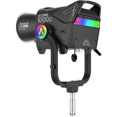 Aputure STORM 1000c LED light with ProLock Bowens mount and control box