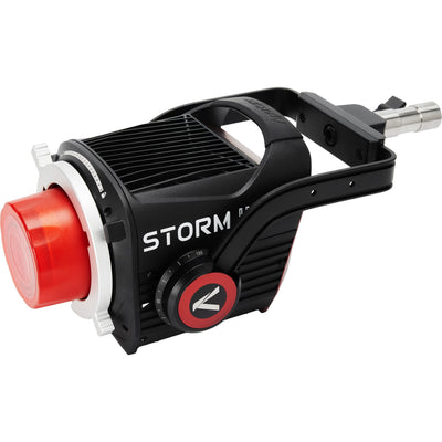 Aputure STORM 400x BLAIR LED light on set
