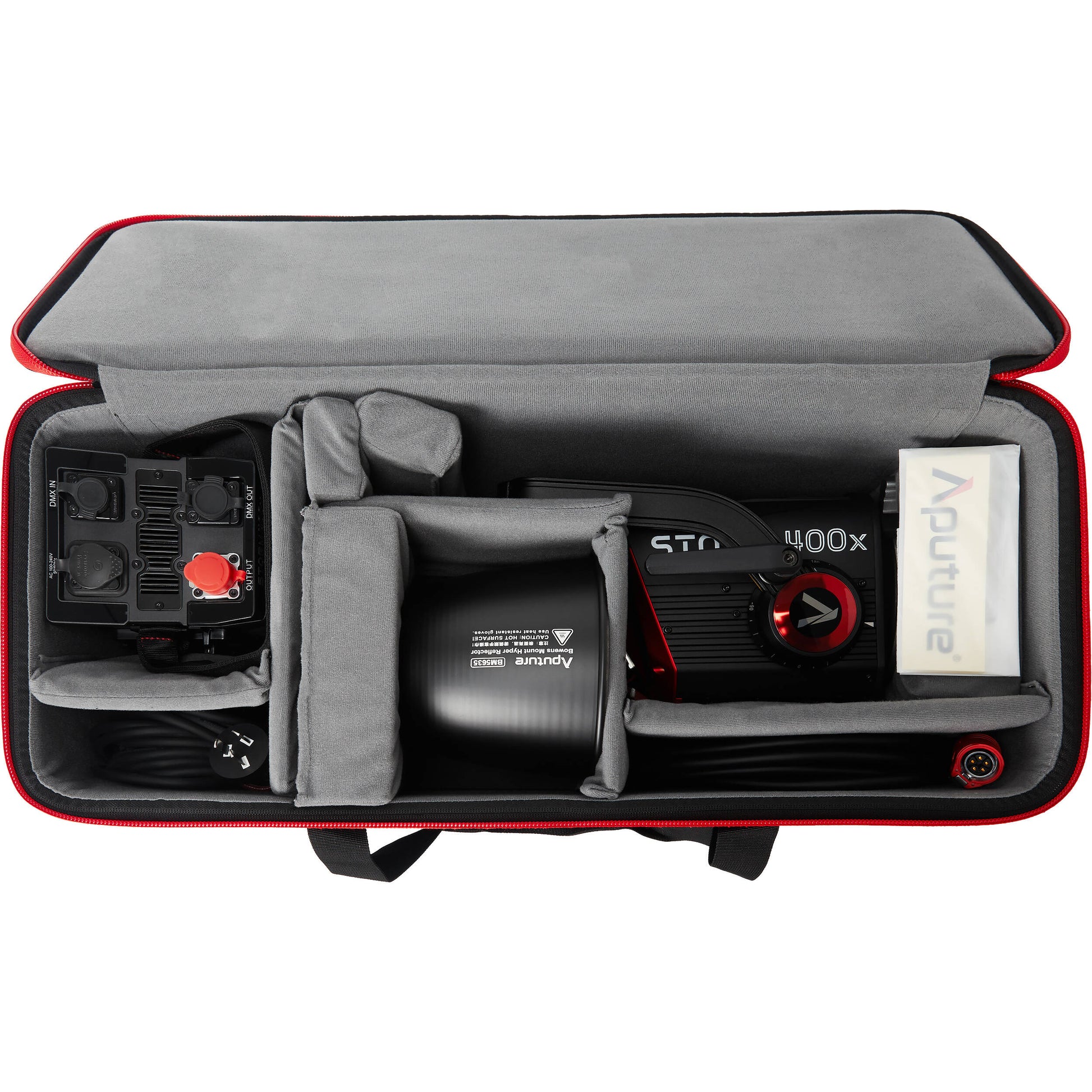 Aputure STORM 400x BLAIR LED light on set
