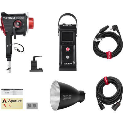Portable high-output Aputure STORM 700x LED lamp