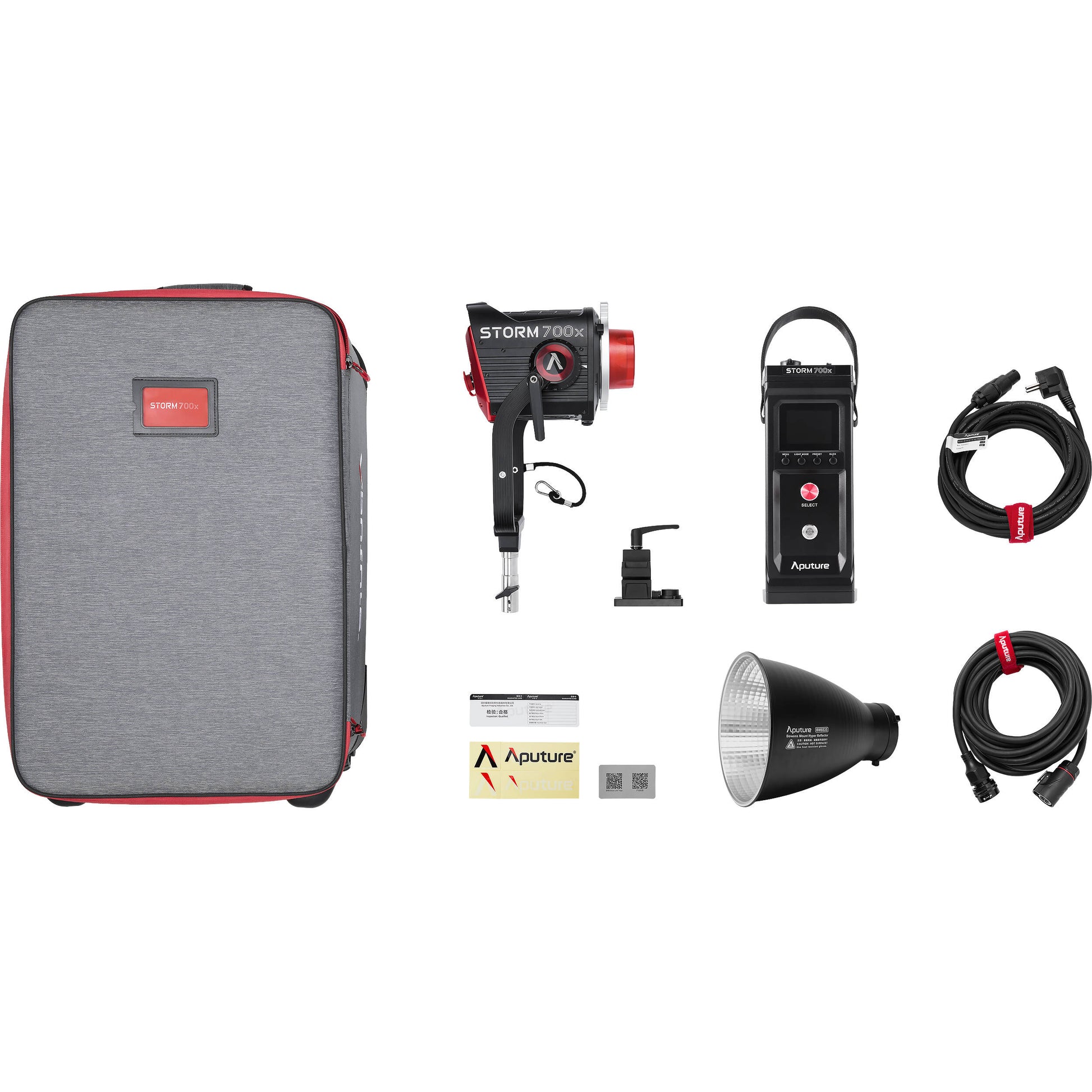 Portable high-output Aputure STORM 700x LED lamp