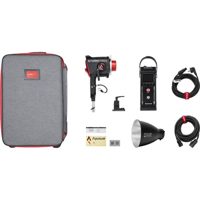 Portable high-output Aputure STORM 700x LED lamp