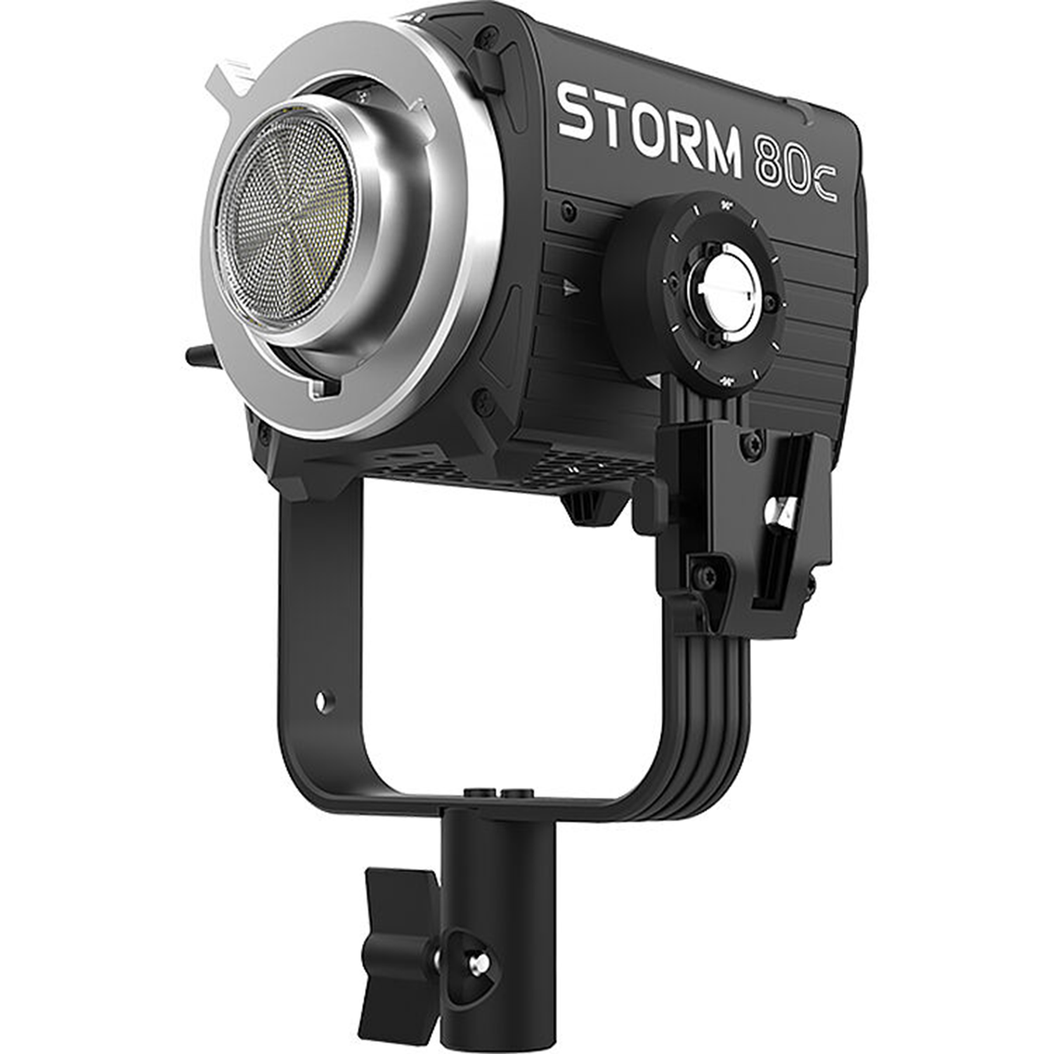Aputure STORM 80c LED light with diffuser and adjustable colour temperature
