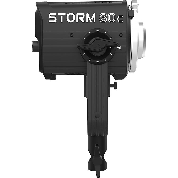 Aputure STORM 80c LED light with diffuser and adjustable colour temperature
