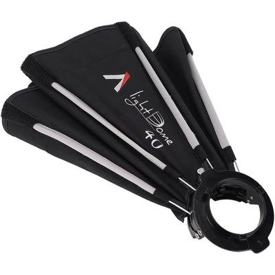 Aputure STORM 80c LED light with diffuser and adjustable colour temperature
