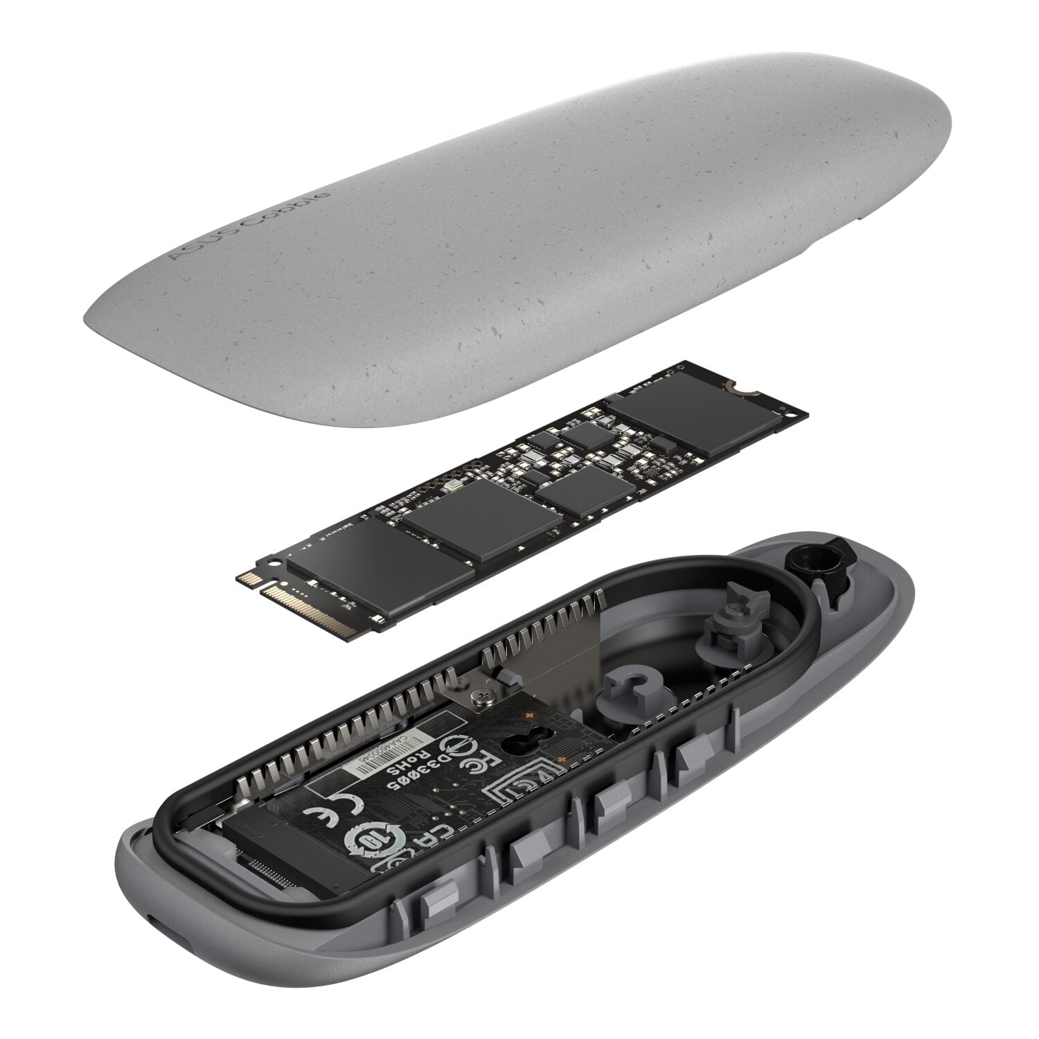 ASUS Cobble SSD grey USB-C water-resistant external storage

