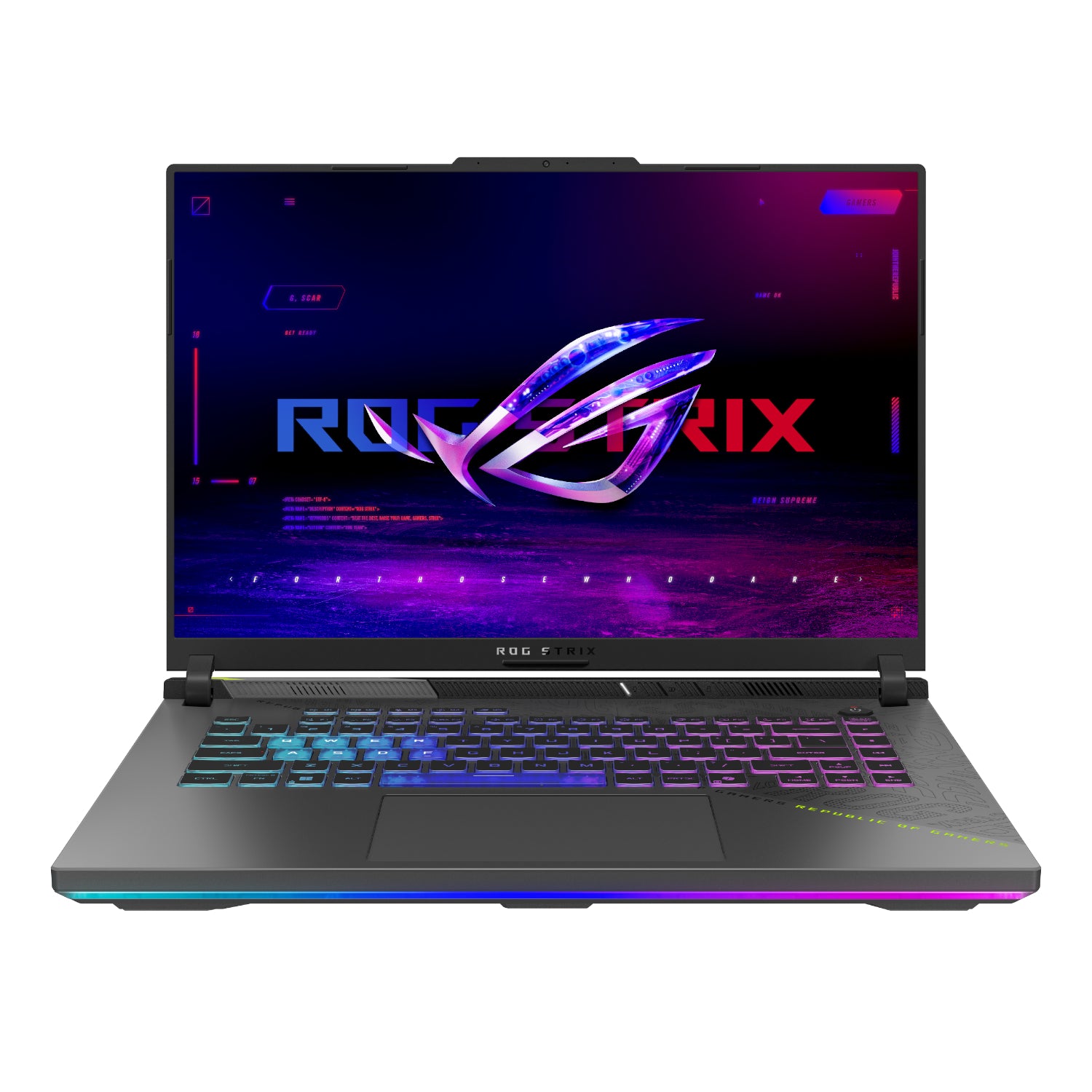ASUS ROG Strix G16 Ryzen 9 RTX 5070 gaming laptop - front view