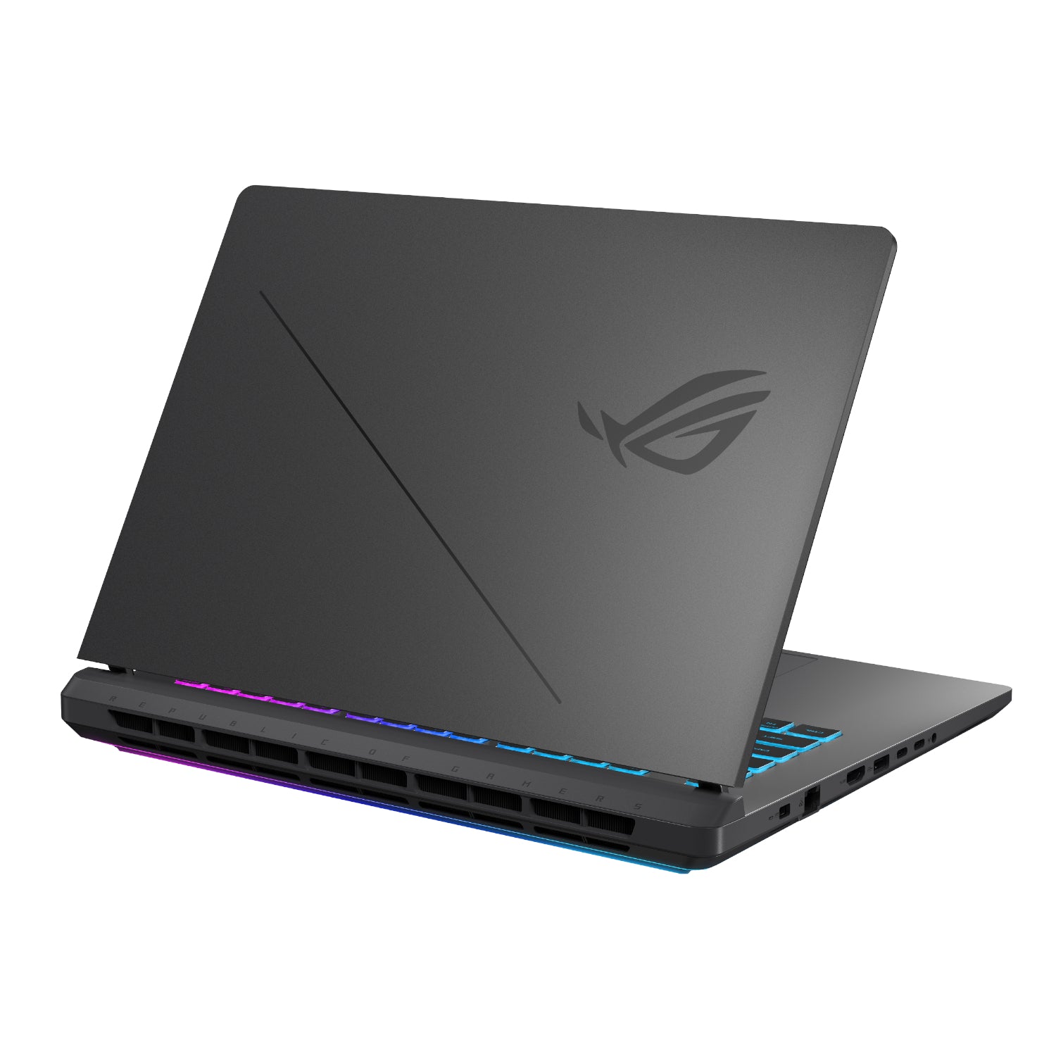 ASUS ROG Strix G16 gaming laptop open back view