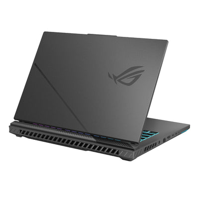 ASUS ROG Strix G16 Ryzen 9 RTX 5070 gaming laptop - rear side angle view