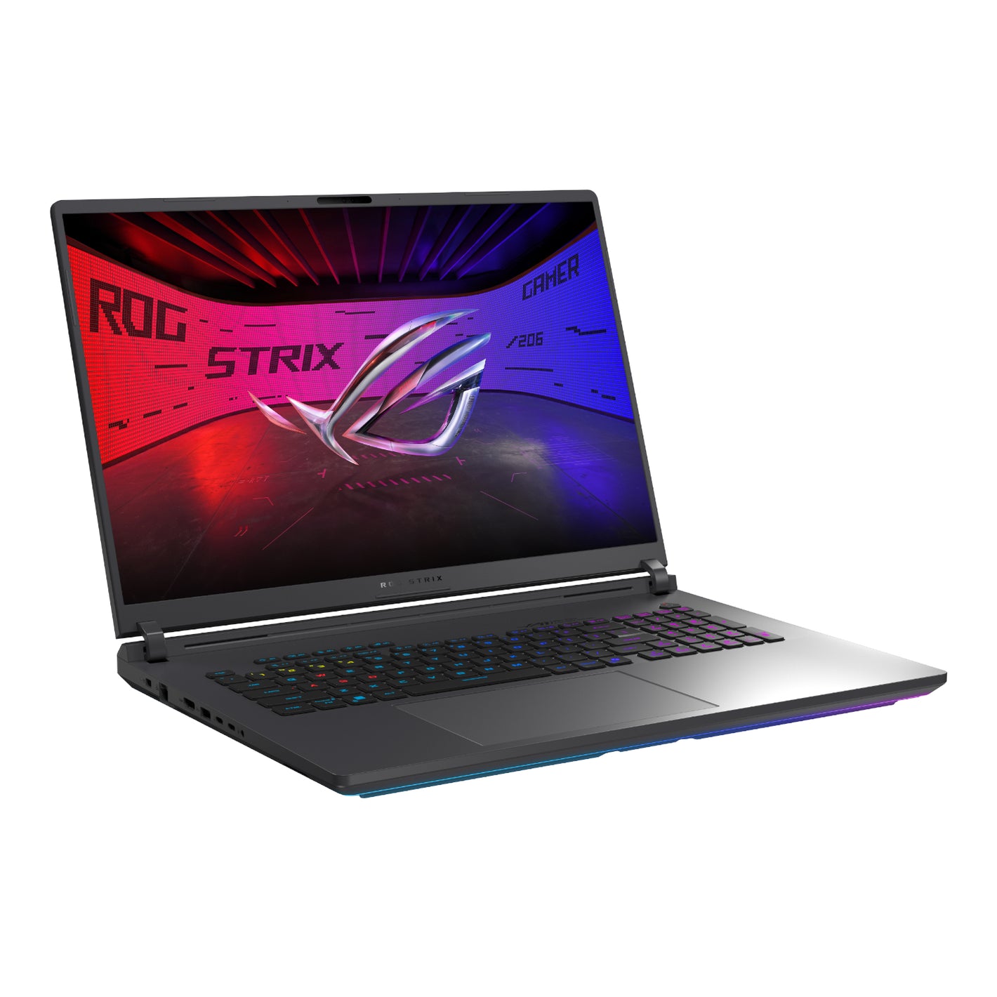 ASUS ROG Strix G18 gaming laptop open angled view
