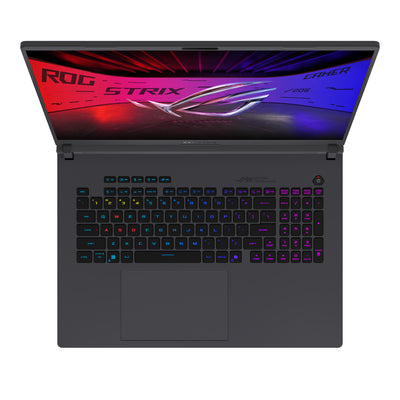 ASUS ROG Strix G18 gaming laptop open top view