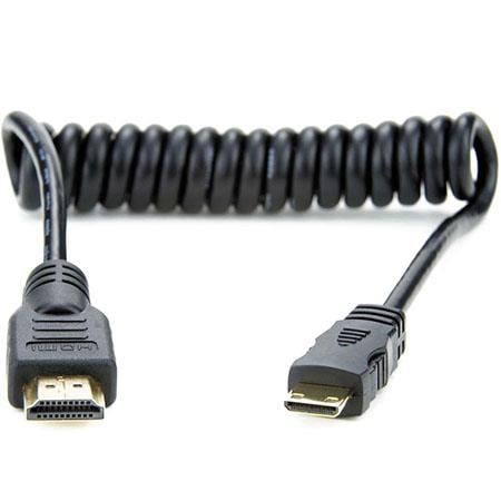 Atomos Coiled Mini to Full HDMI Cable (30cm) | HDMI Cables