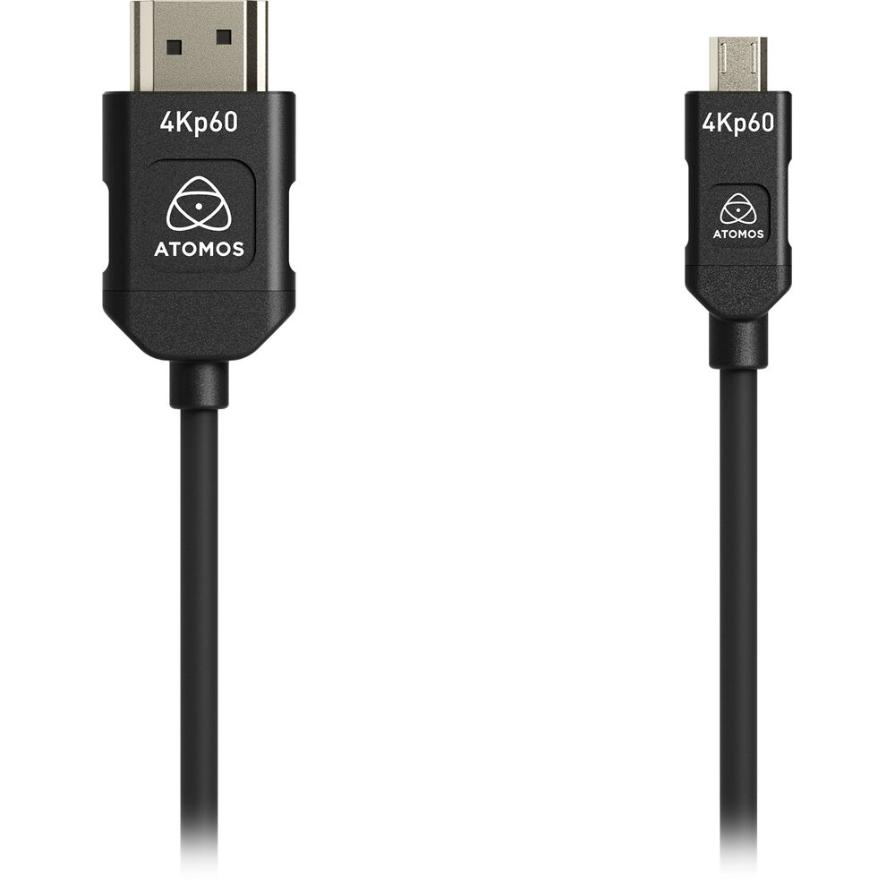 Atomos Mini-HDMI to HDMI cable 45cm with 4K60 support for camera rigs
