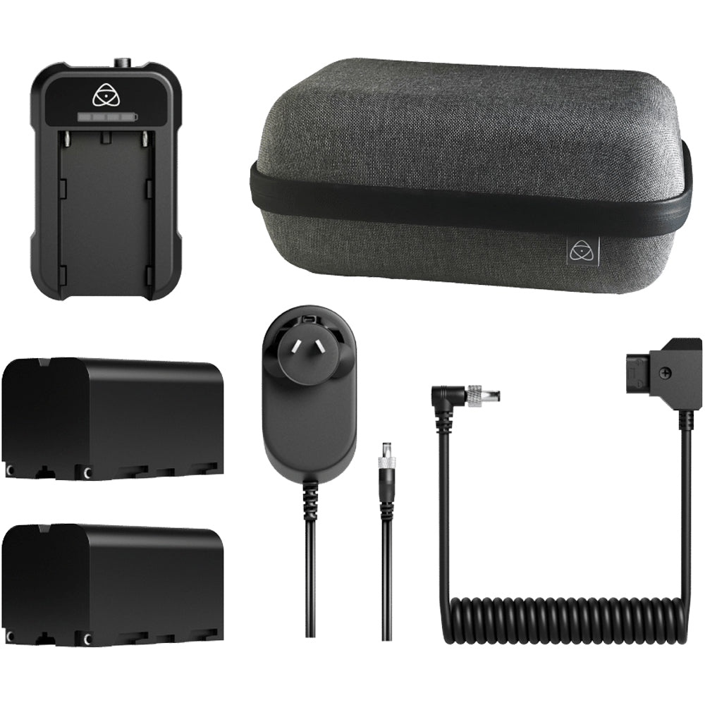 Atomos monitor battery and AC power kit with waterproof carry case
