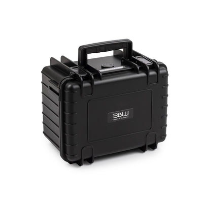 B&W Outdoor Case Type 2000 with pre-cut foam insert, waterproof and dustproof protective camera case, IP67 certified, durable and shock resistant.