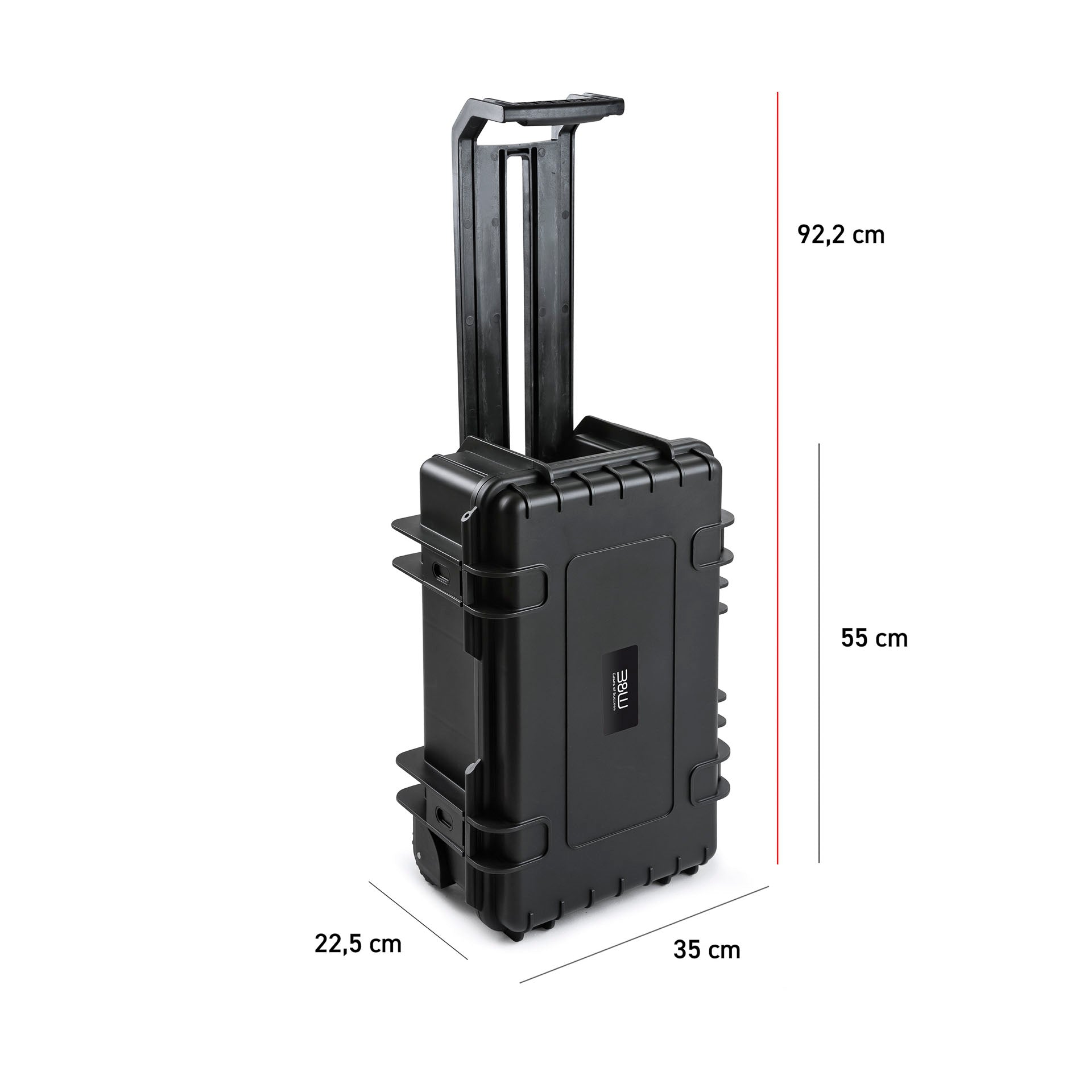B&W Case Type 6700 with Padded Dividers (Black)