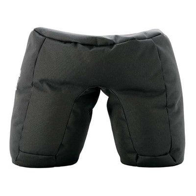Badger Gear Snuggfit Beanbag II, a large, filled camera support beanbag in black, designed for stabilising long lenses on uneven surfaces such as car windows, ground, or rocks.