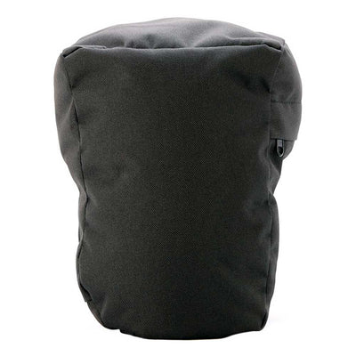 Badger Gear Snug‑Fit Mini Beanbag in filled form, with grey fabric cover contoured for camera support, featuring a low-profile cushioned base and compact size ideal for stabilizing cameras on uneven surfaces.