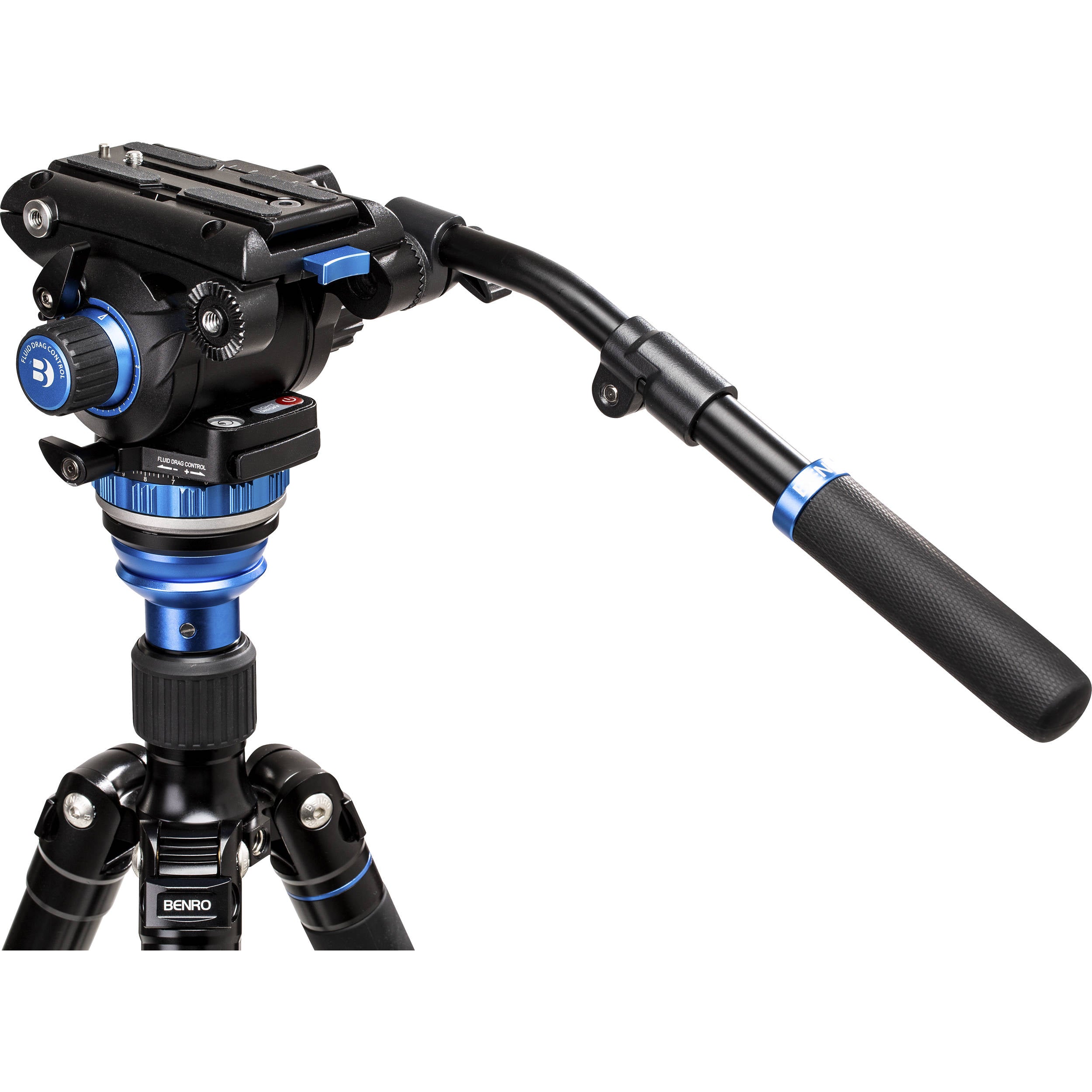 Benro A3573FS6PRO Aluminium 3-Section Video Tripod with S6Pro Fluid Head and carry bag.