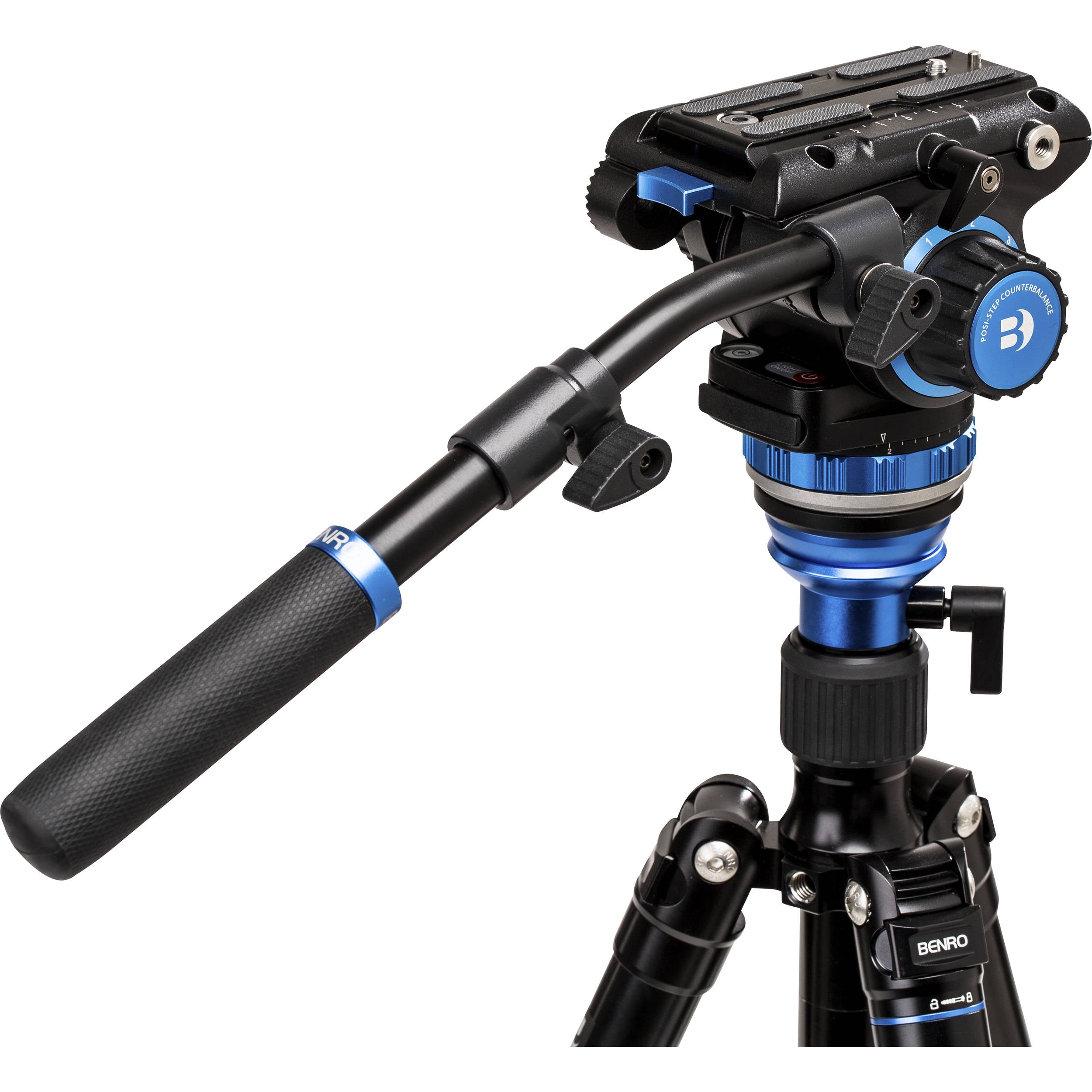 Benro A3573FS6PRO Aluminium 3-Section Video Tripod with S6Pro Fluid Head and carry bag.
