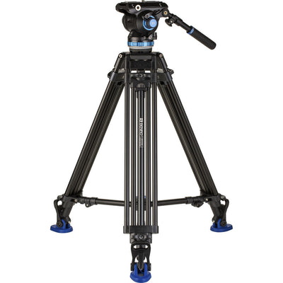 Benro A673TM Dual-Tube Aluminium Tripod with S8Pro Fluid Head for professional videography.