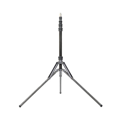 Benro Livestream Stand tripod for smartphones, compact foldable design, 690 g weight, 2 kg load, adjustable 87.5–220 cm height, doubles as light stand.