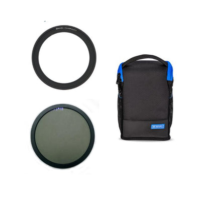 This kit includes an 82mm CPL filter, 77mm adaptor ring and filter bag that holds up to four 100x150mm or 100x100mm filters each within a protecting frame.
