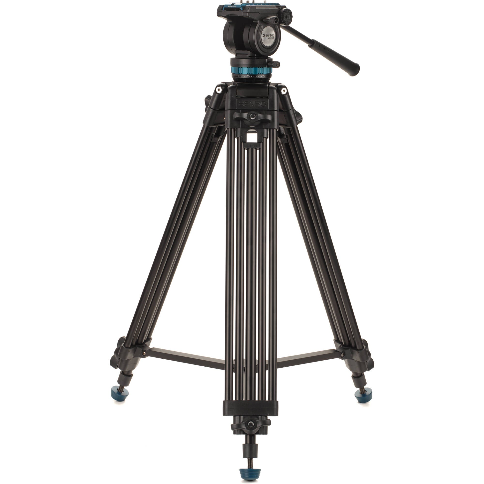 Benro KH25PC fluid video tripod with 6.8kg capacity and 60mm bowl system.
