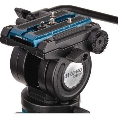 Benro KH25PC fluid video tripod with 6.8kg capacity and 60mm bowl system.
