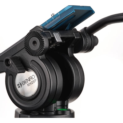 Benro KH25PC fluid video tripod with 6.8kg capacity and 60mm bowl system.

