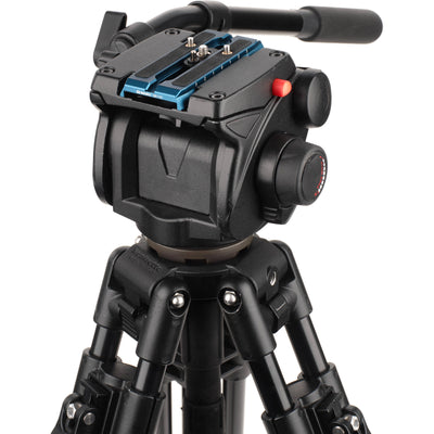 Benro KH25PC fluid video tripod with 6.8kg capacity and 60mm bowl system.
