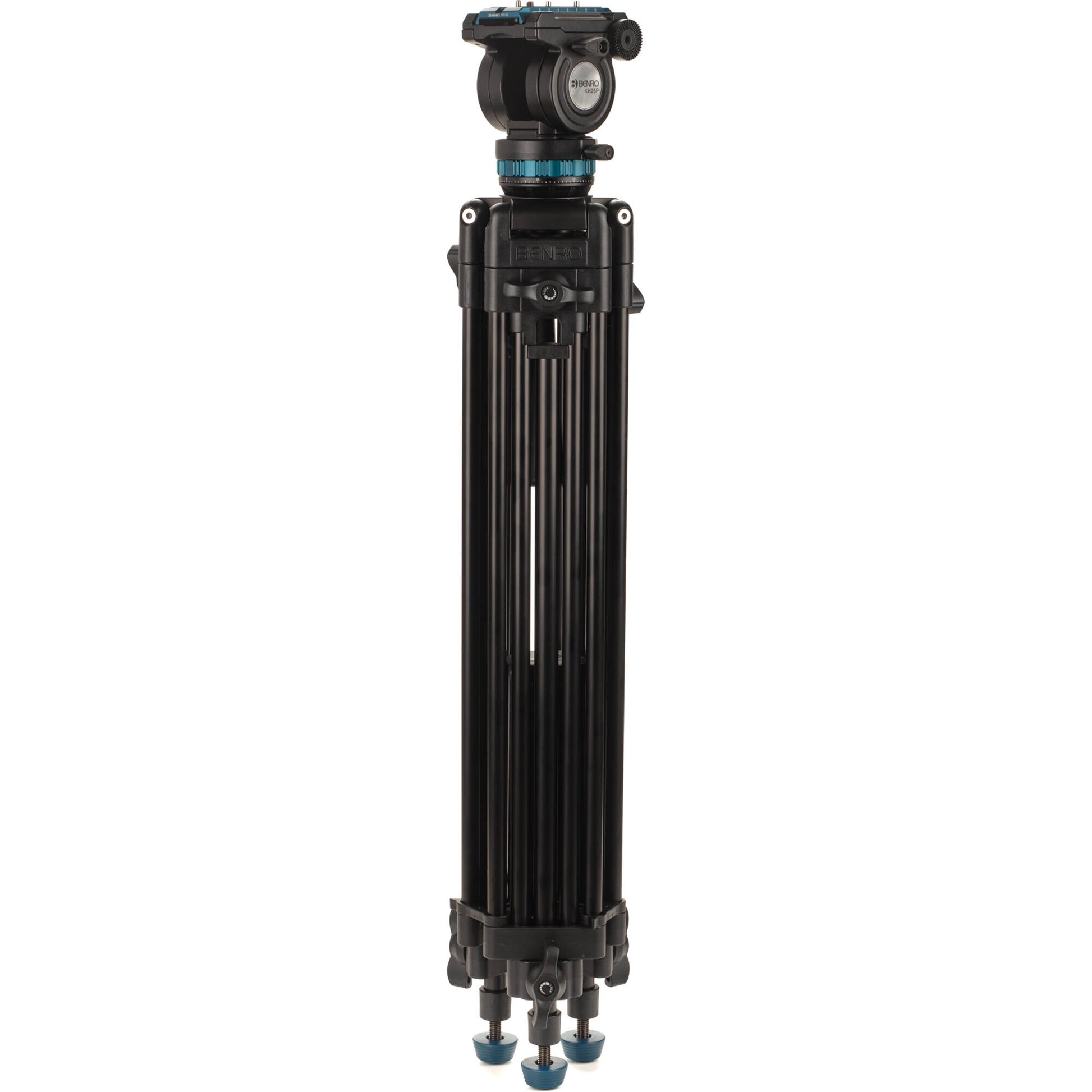 Benro KH25PC fluid video tripod with 6.8kg capacity and 60mm bowl system.
