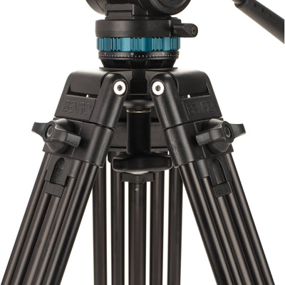 Benro KH25PC fluid video tripod with 6.8kg capacity and 60mm bowl system.
