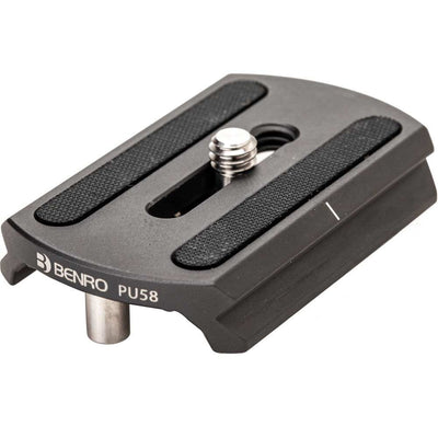 Benro SupaDupa carbon‑fiber monopod with twist‑lock sections and built‑in pan‑tilt head, rubber or spiked rotating foot