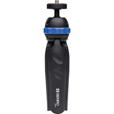 Benro PocketPod PP1 mini tripod in black, with flexible legs and 1/4″ mount for compact cameras or smartphones.