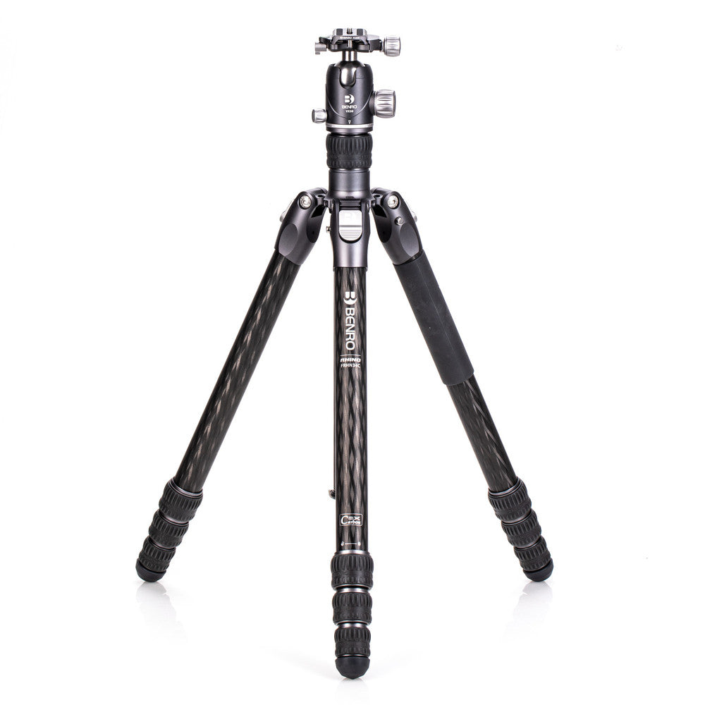 Benro Rhino 3 Series CF travel tripod with VX30 ball head. Carbon-fibre legs and compact ball head.
