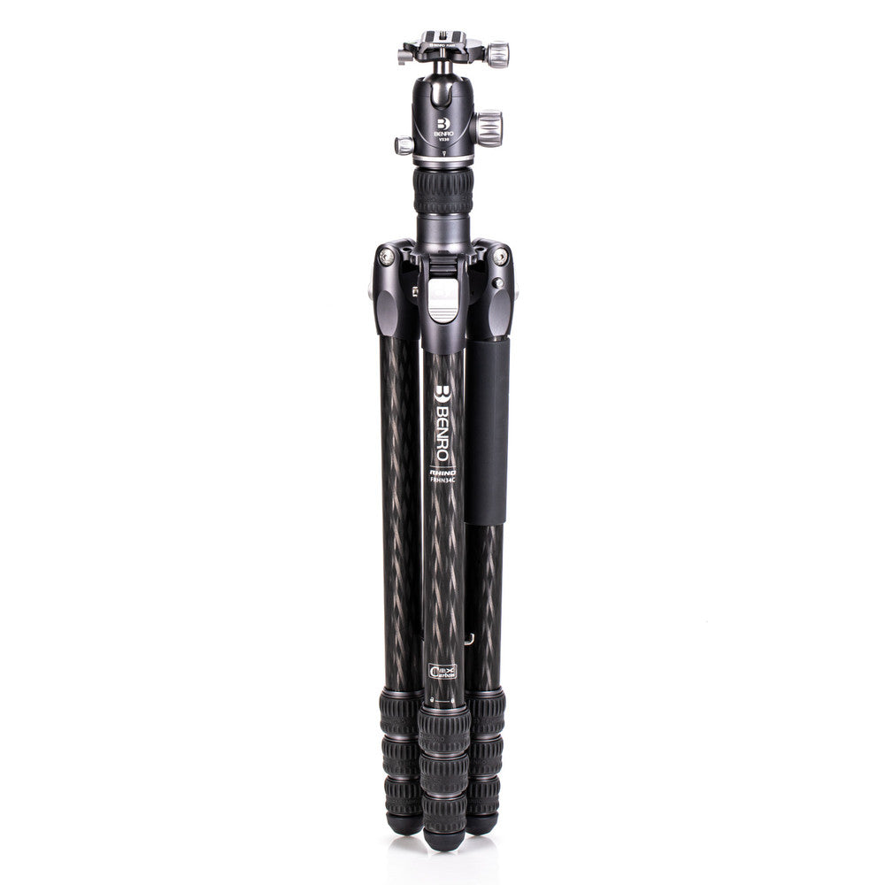 Benro Rhino 3 Series CF travel tripod with VX30 ball head. Carbon-fibre legs and compact ball head.
