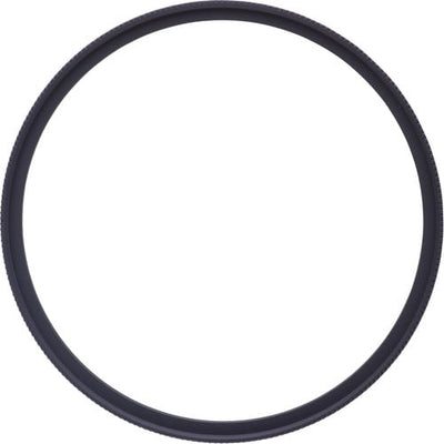 Black circular ring on a white background