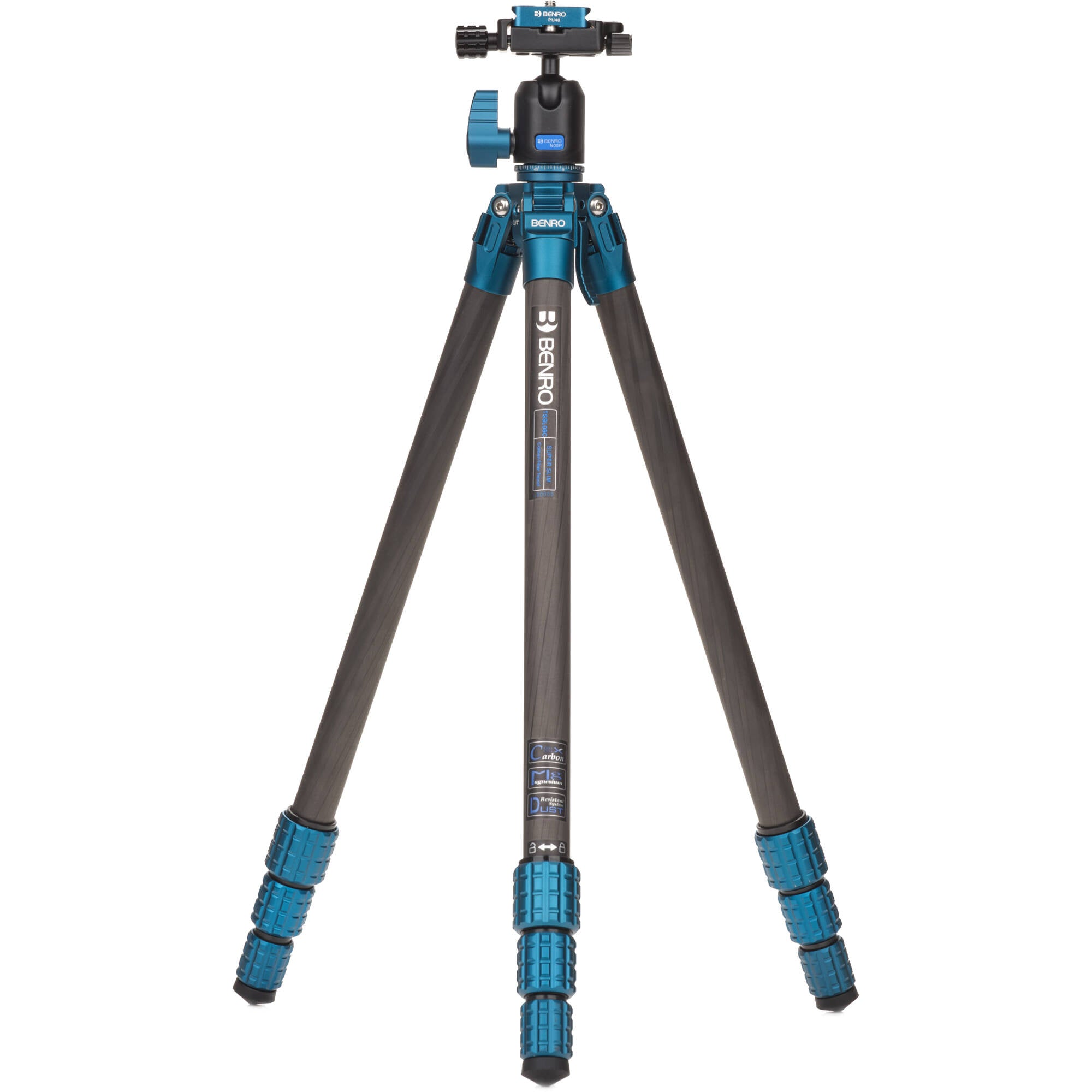 Benro SuperSlim Carbon Fibre Tripod with Ball Head – an ultra-lightweight yet durable tripod perfect for travel, featuring strong carbon fibre legs and smooth ball head control.
