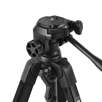 Benro T691 Aluminium Tripod with quick-release head and adjustable legs, lightweight support for casual photography and travel.