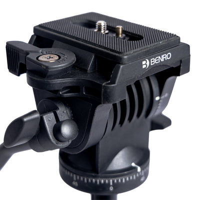 Benro T891 Aluminium Photo and Video Tripod - tripod head 