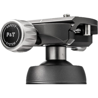 Benro VX20 Two‑Series Arca‑type aluminum ball head in black with ergonomic control knobs for smooth pan and tilt adjustments.