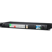 Powerful live event switching with various outputs supporting 48 channels of audio. The switcher has two multiview outputs with up to 16 routable windows.